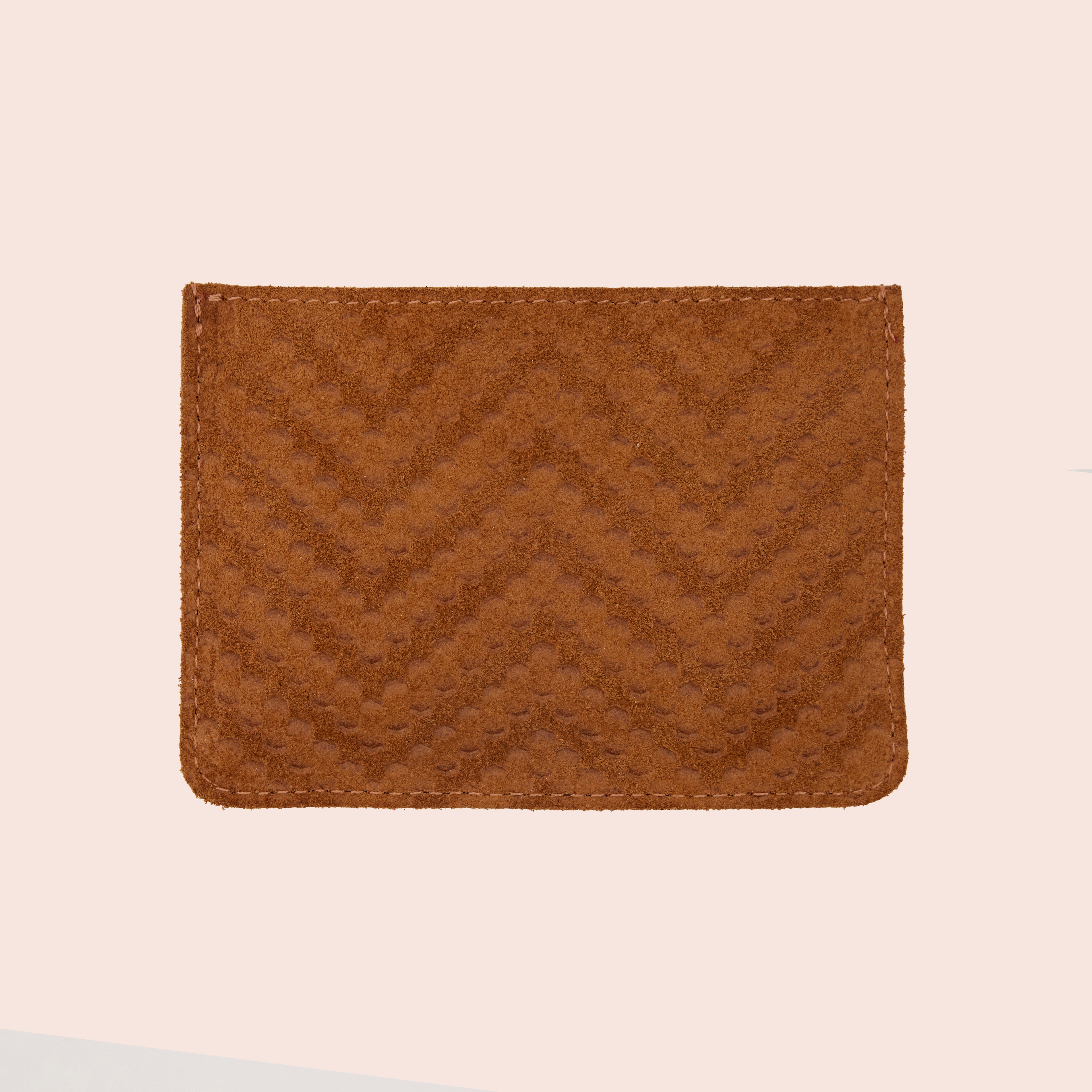 VECTOR CARD HOLDER - SUEDE CAMEL